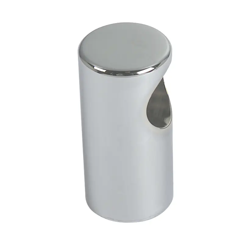 Raccordo Terminale per Corrimano in Ottone Cromato - Fissaggio con Prigioniero Ø 8 mm - Dimensioni Ø 30 mm, H 85 mm - Ideale per Barche e Nautica Non Perdere