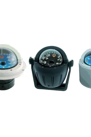 Pagamento Sicuro Bussola Zenith Ø 80 mm con Sospensione Cardanica - Illuminata a 12V, Schermo Antiriflesso e Versione Alta Velocità fino a 25 nodi | Accessori Nautici di Alta Qualità