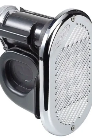 Tromba ad Incasso Cromata HR1-C: Potenza Sonora Elettropneumatica per Imbarcazioni Fino a 12m - Installazione Facile Senza Cablaggio Necessario Occasione