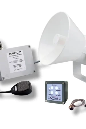 Acquista Ora Tromba Elettronica Bitonale EW2-MS Omologata - 120 dB, Amplificatore di Voce, Normative COLREG 72 per Imbarcazioni da 12 a 20 mt.