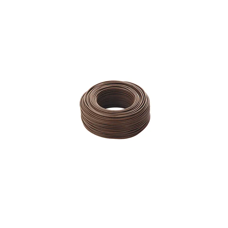 Compra Oggi Stesso Cordicella Marrone in PVC di Qualità S17 - Cavo Unipolare Isolato per Basse Tensioni 450/750V, Flessibile e Resistente alle Abrasioni