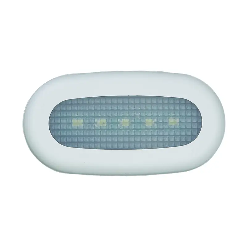 Luce di Cortesia Stagna a 5 LED in ABS Bianco - Montaggio a Filo, Consumo 0,4W, 4500 Kelvin per Barche e Nautica Solo Oggi