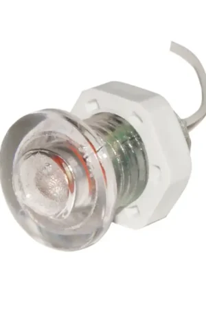 Nuovo Arrivo Luce di Cortesia a 1 LED IP67 per Esterno - Illuminazione Scala, Passerelle e Gavoni - Luce Bianca Calda 12/24V - Consumo 0,5W