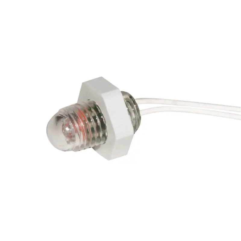 Luce di cortesia a 1 LED in policarbonato - Alta luminosità, stagna IP67, per montaggio a vite - Ideale per scalini, passerelle e gavoni - Alimentazione 10/24V, consumo 0,3W, dimensioni Ø 12mm Soddisfatti O Rimborsati