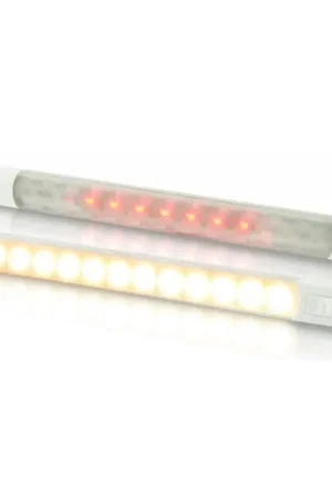 STRIP LED DUE COLORI LUCE CALDA IP67 Hella Marine | Luce Stagna per Installazioni Nautiche Esterne ed Interne - Resistente UV e Corrosione, 3W, con Interruttore Integrato e Cavo Marino 50 cm Nuova Collezione