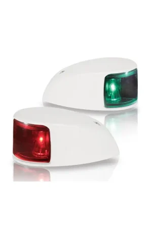 Coppia Fanali Naviled Montaggio su Ponte Hella Marine per Imbarcazioni fino a 50 metri, Stagni IP67, Antishock, Consumo Ultra Basso, Multivolt 9-33V, Certificati R.I.Na e CE. Professionale