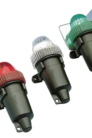 Fanale di Navigazione Incandescente Lalizas per Imbarcazioni e Canotti Pneumatici - Materiale Plastico, Completo di Riflettore e Clip di Fissaggio, Funzionante con Pile Tipo "D" (Non Incluse) Nuova Collezione