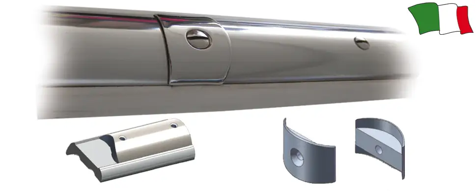 Coprigiunto in Acciaio Inox per Profilo Sphaera Quantità Limitata