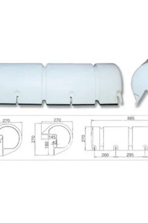 Must-Have Protezione Pontili in PVC Bianco Gonfiabile