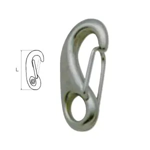 Prezzo Basso Moschettone da Fiocco Chiuso in Acciaio Inox 316