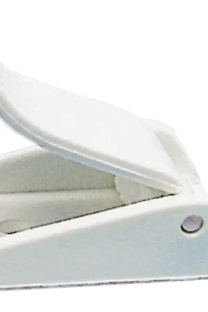 Fibbia in Plastica Bianca Fissaggio con viti 30 mm Prezzo Basso