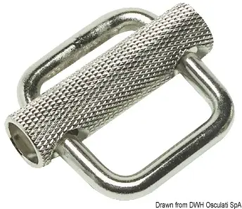 Must-Have Fibbia con Cursore in Acciaio Inox mm 25