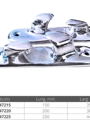 Affare Coppia di passacavi inox mm.150x35