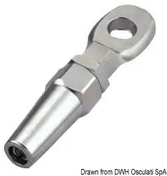 Prezzo Conveniente Terminale a Occhio in Acciaio Inox Ø 3 mm