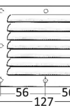 Griglia Aerazione Rettangolare in Acciaio Inox 115 x 127 mm Nuovo Arrivo