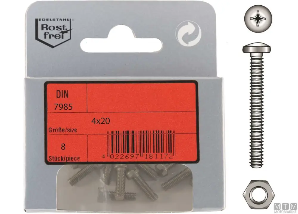 Viti t.cil din7985+d a4 m5x30 6pz Spedizione Espresso