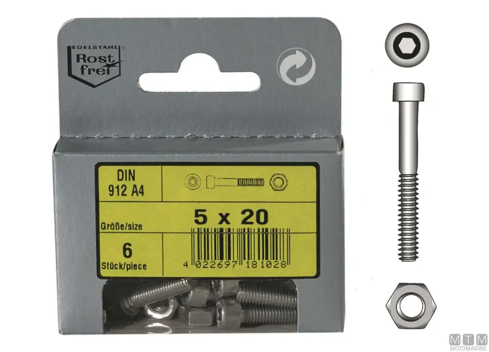Ultima Occasione Viti t.cil.cava-es din912+d a4 m5x50 4pz
