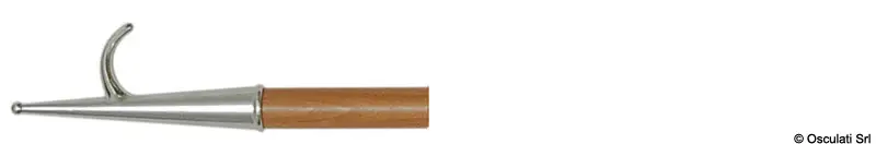 Compra Online Gancio d'accosto Legno e Ottone Cromato 200 cm