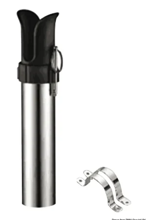 Portacanna a Parete con spina Estraibile in Acciaio Inox 1 posto Bestseller