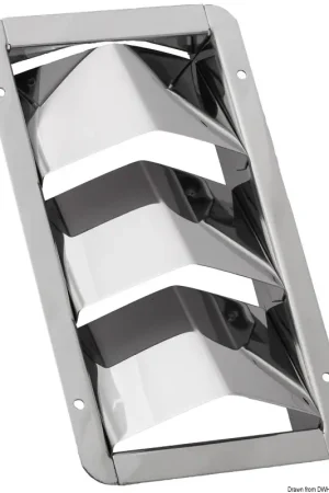 Consegna Rapida Griglia Areazione Motori in Acciaio Inox 205 x 114 mm