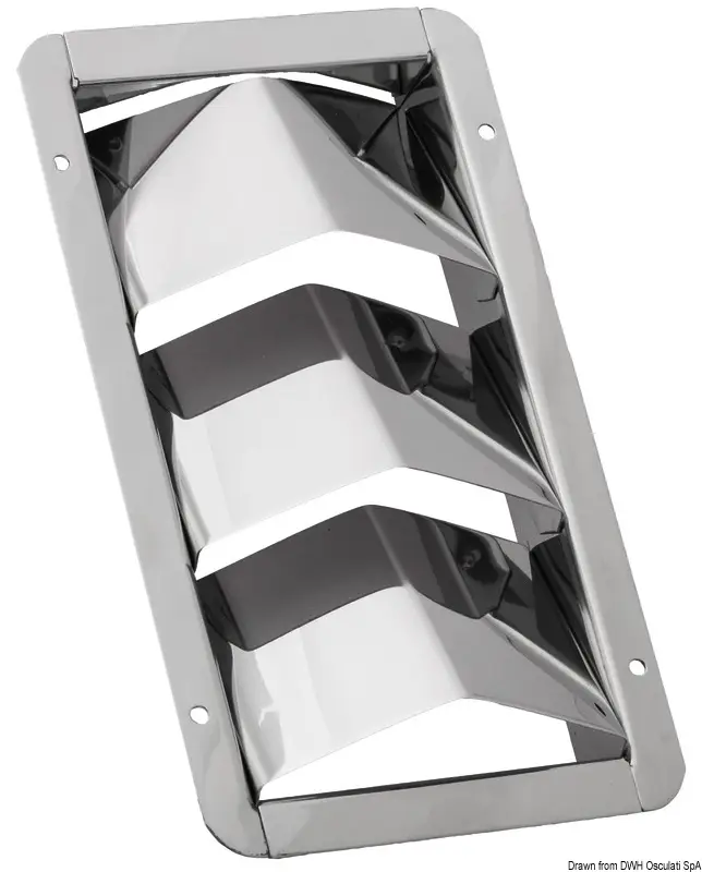 Consegna Rapida Griglia Areazione Motori in Acciaio Inox 205 x 114 mm
