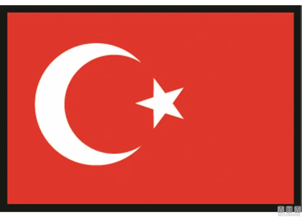Bandiera turchia 30x45cm Reso Gratuito