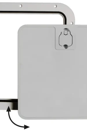 Economico Portello d’ispezione con Frontale Estraibile Grigio 375 x 375 mm