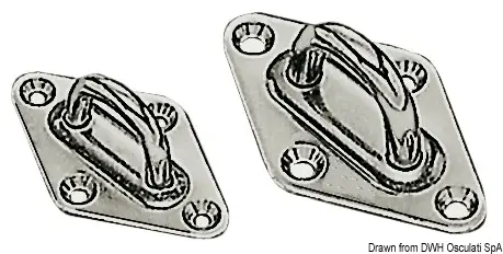 Nuovo Arrivo Basetta inox 37x59 mm