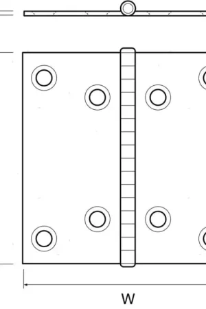 Cerniera a Libro Grande in Acciaio Inox 100x100mm Scelto Dai Clienti