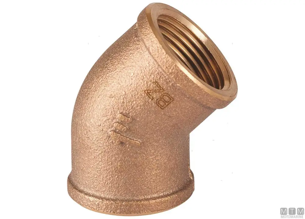 Gomito 45 f-f 1/2" brz Ultime Pezzi