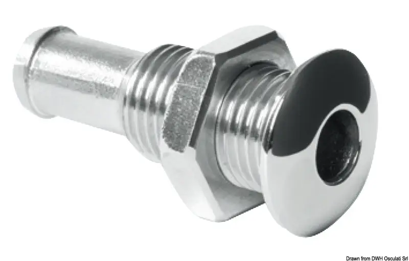 Direttamente Dal Produttore Mini scarico inox bombato 1/4"