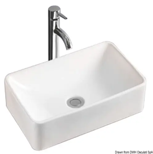 Lavello in ceramica bianca 400x300x130 mm Scelto Dai Clienti