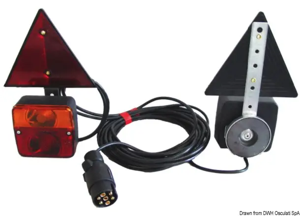 Kit luci posteriori fissaggio magnetico+triangoli Professionale