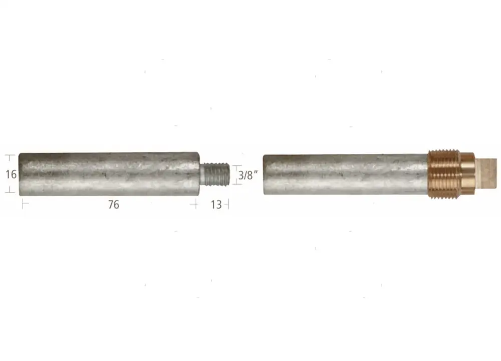 Subito Disponibile Anodo barrotto caterpillar 16x76mm zn