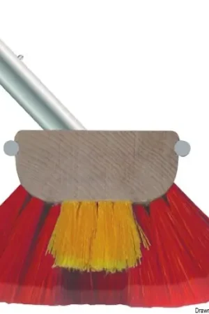 Spazzolone 10" fibre morbide e medie rosse Consegna Rapida