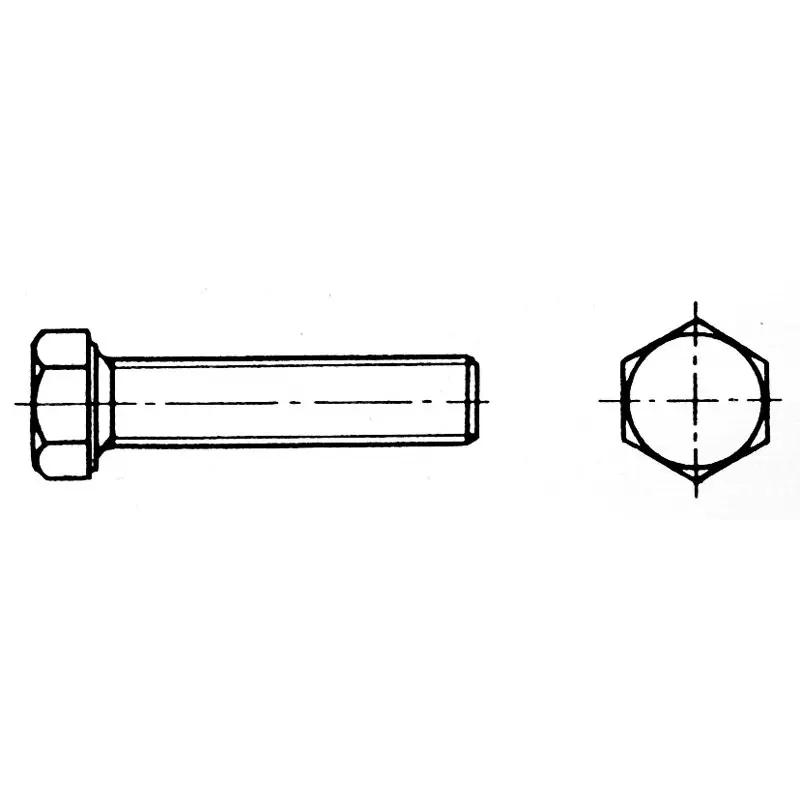 Prezzo Basso Vite testa esagonale filettata 6x40 mm Inox 316 DIN 933