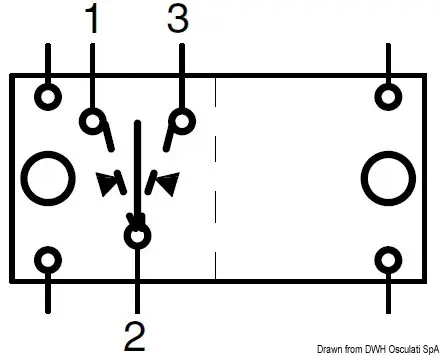 Offerta Limitata Interruttore (ON)-OFF-(ON) 2 lampadine 12 V