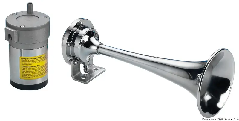 Tromba cromata 1 corno 12 V Affare