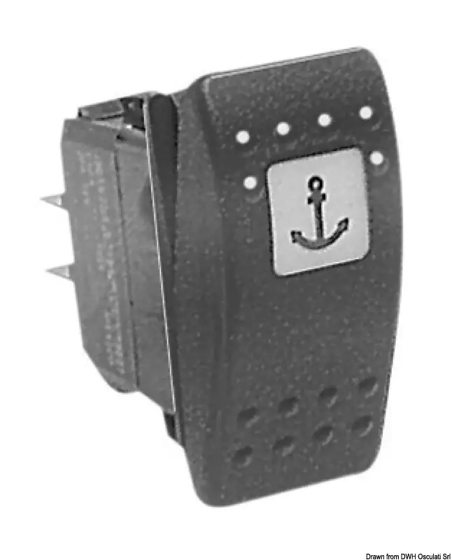 Interruttore (ON)-OFF-(ON) 2 LED 12 V Scelto Dai Clienti