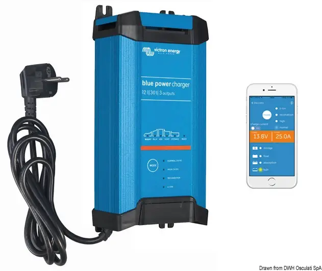 Nuova Collezione Caricabatterie Victron Bluesmart IP22 12 V 20 A 3 Uscite
