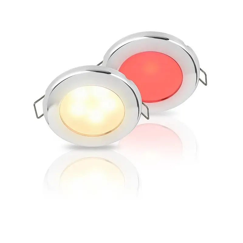 Faretto Euroled 75 Cover in Acciaio Inox Rosso/Bianco Caldo Ultime Pezzi