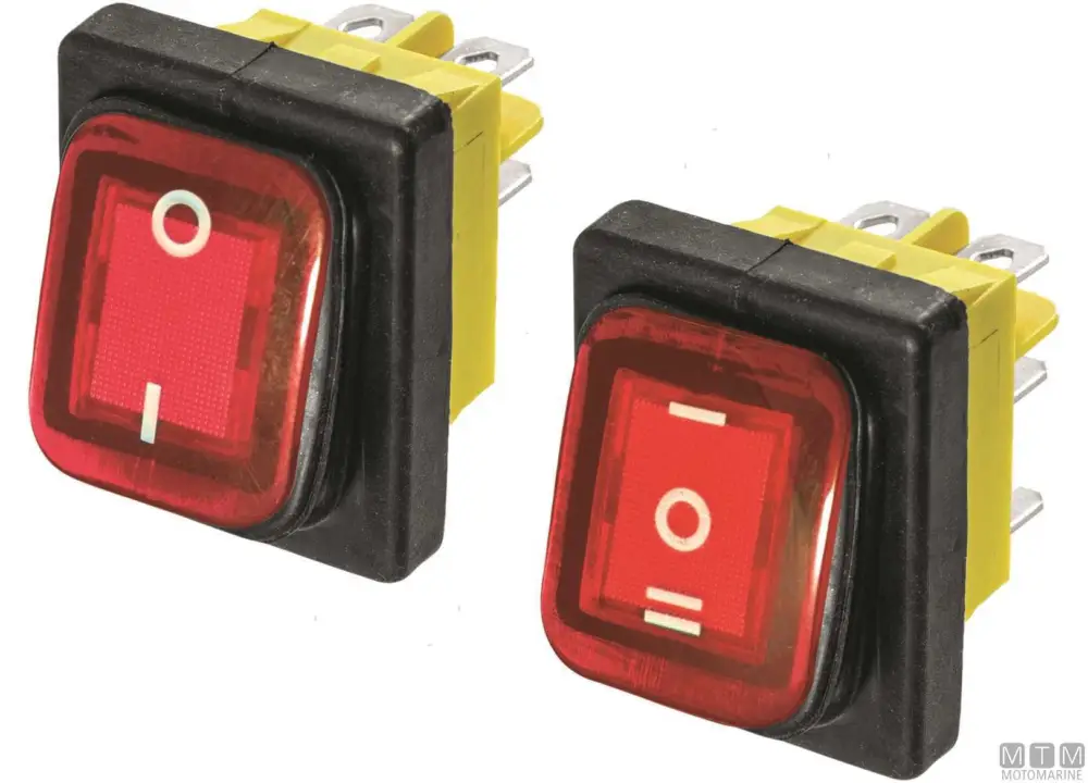 Spedizione Espresso Interruttore on-off-on rosso 6t 20a