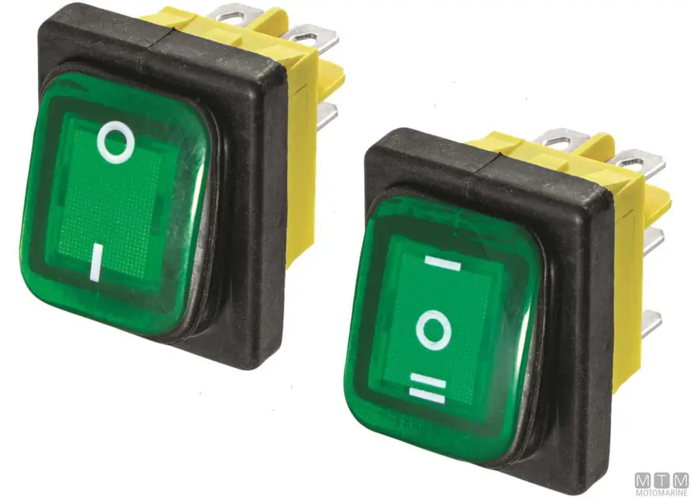 Interruttore on-off-on verde 6t 20a Prezzo Conveniente