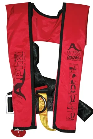 Novità Alpha salvagente autogonfiabile, Autom., 120N, con imbrag., ISO, Bambino