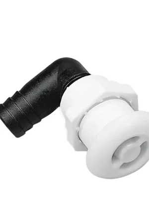Economico Sfiato nylon bianco curvo Ø mm.16