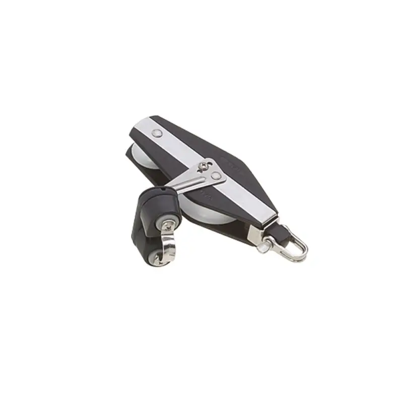 Affare Bozzello Violino Ø 12 mm Rinforzato a Due Pulegge con Strozzascotte Senza Sfere