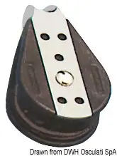 Bozzello sfere 1 puleggia fisso 10x38 Saldi