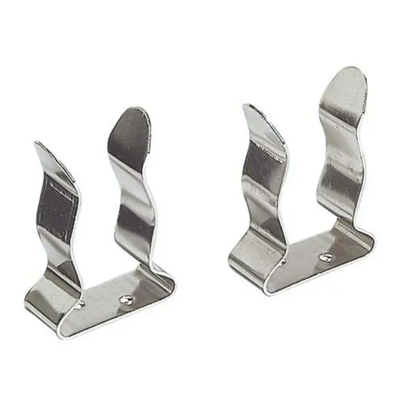 Clip in acciaio inox per bloccaggio ganci accosto, canne pesca ecc. Prezzo Conveniente