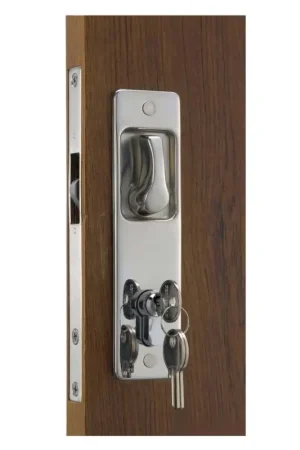 Occasione Imperdibile Serratura per porte scorrevoli con maniglie incassate, chiave YALE esterna, blocco interno