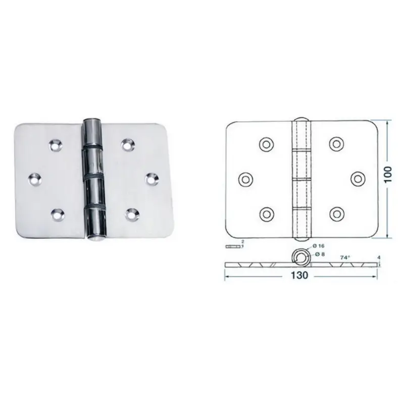Prezzo Conveniente Cerniera 4 mm